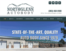 Tablet Screenshot of northglennautobody.com